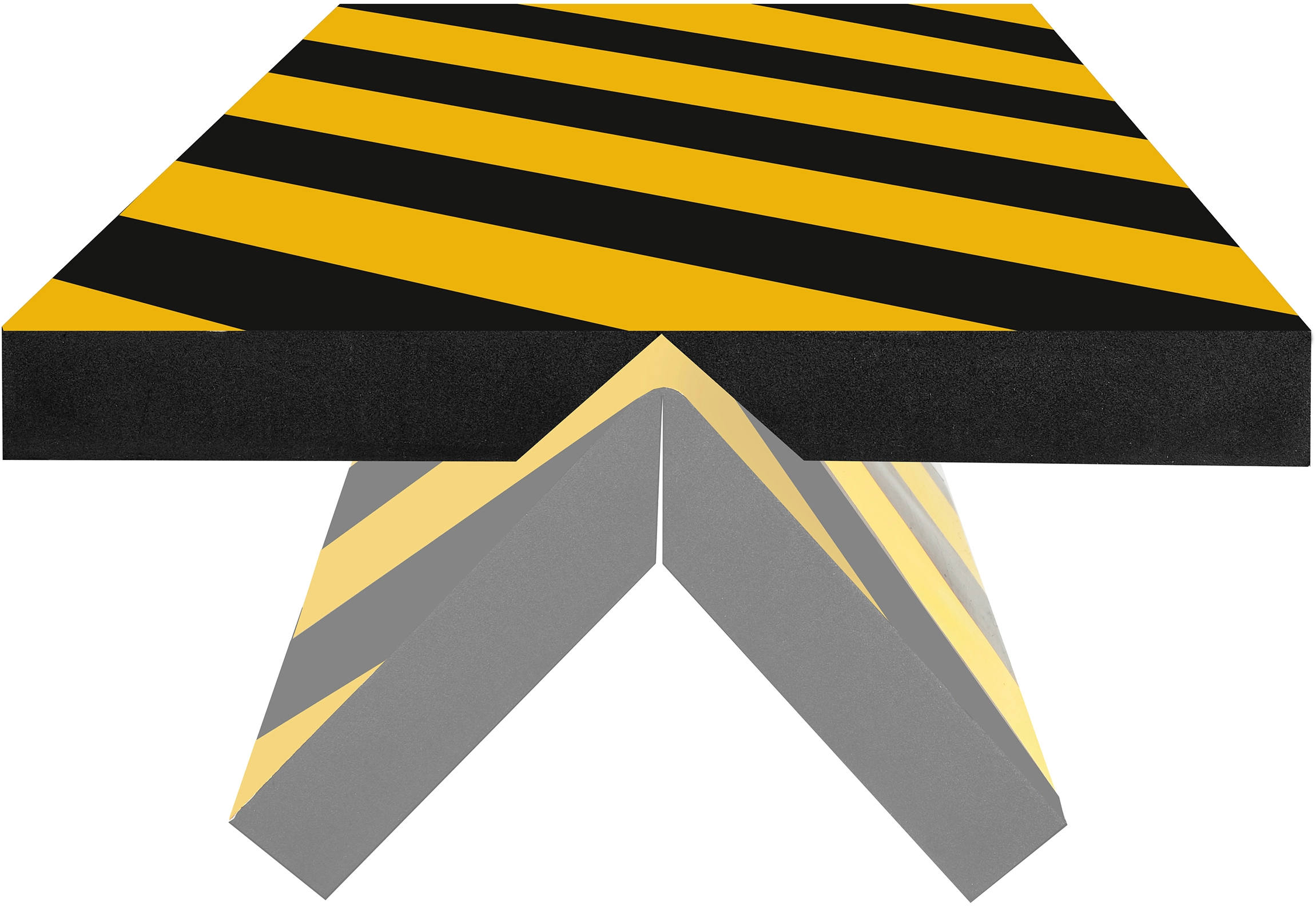 Apa Garagen-Wandschutz 50 cm x 25 cm x 2,5 cm Schwarz-Gelb kaufen
