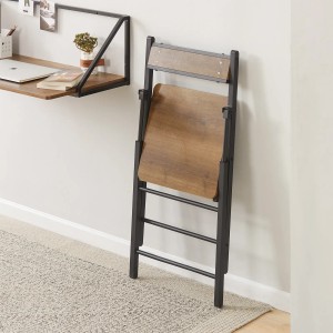 SoBuy Esszimmerstuhl Klappstuhl Küchenstuhl mit Lehne 46x80x48cm Vintage FST88-PF