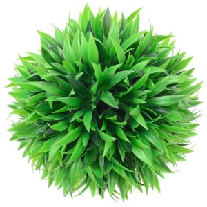 Zwei grüne, künstliche Buchsbaumkugeln (20 cm) von furnicato, ideal als Deko für Innen- und Außenbereiche.