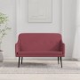 vidaXL Sitzbank Weinrot 110x76x80 cm Stoff 351486_2