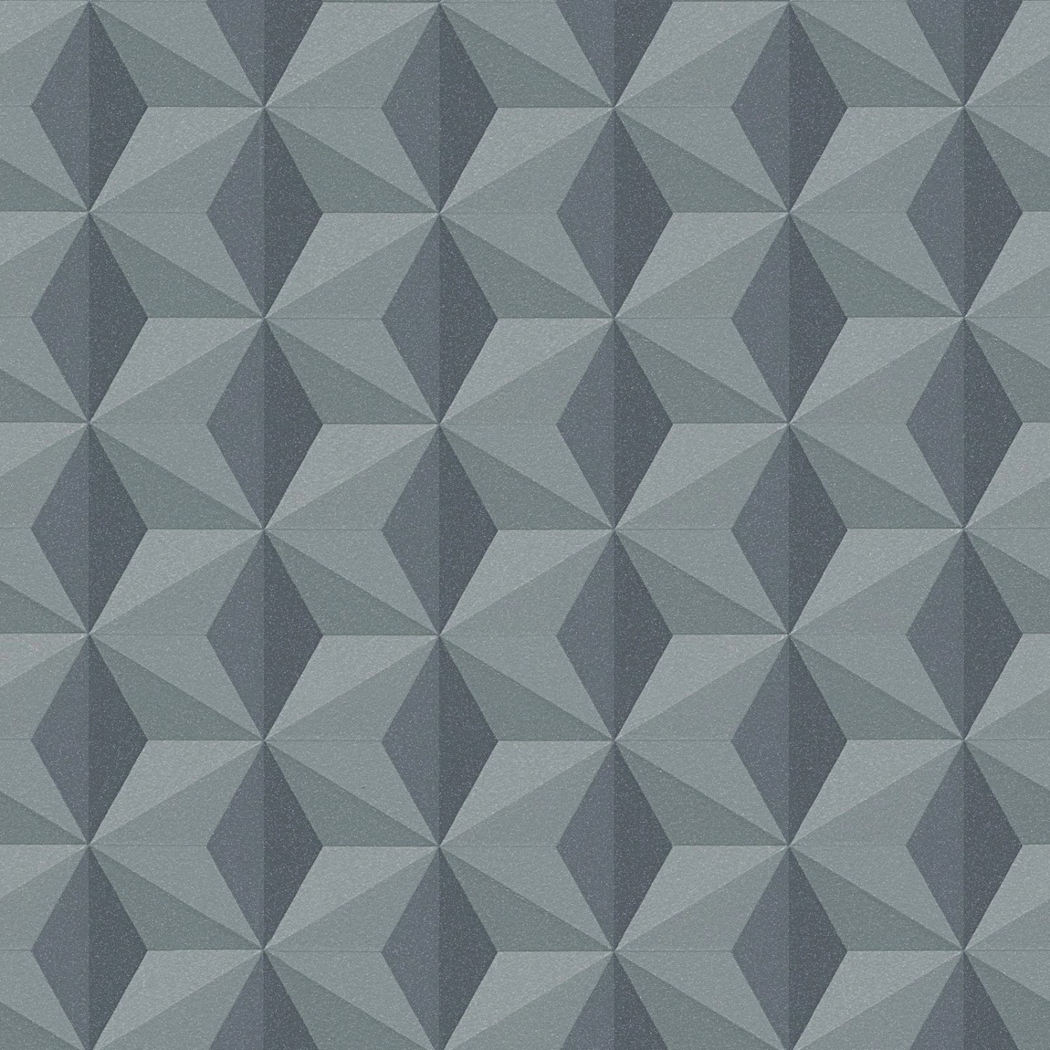Bricoflor Würfel Vliestapete Grau Dunkelgraue Tapete Geometrisch in 3D Optik für Büro und Wohnzimmer Moderne Vlies Muste