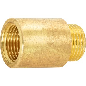 Hahnverlängerung aus Messing, 18,6 mm x 21 mm, 30 mm lang, für Gewindefittings.