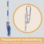 Bona Premium Spray Mop für geölte Holzböden mit Kartusche und Mikrofaserpad, blau.