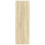 vidaXL Highboard Sonoma Eiche, 124cm hoch. Kommode aus Holzwerkstoff für Wohnraum.
