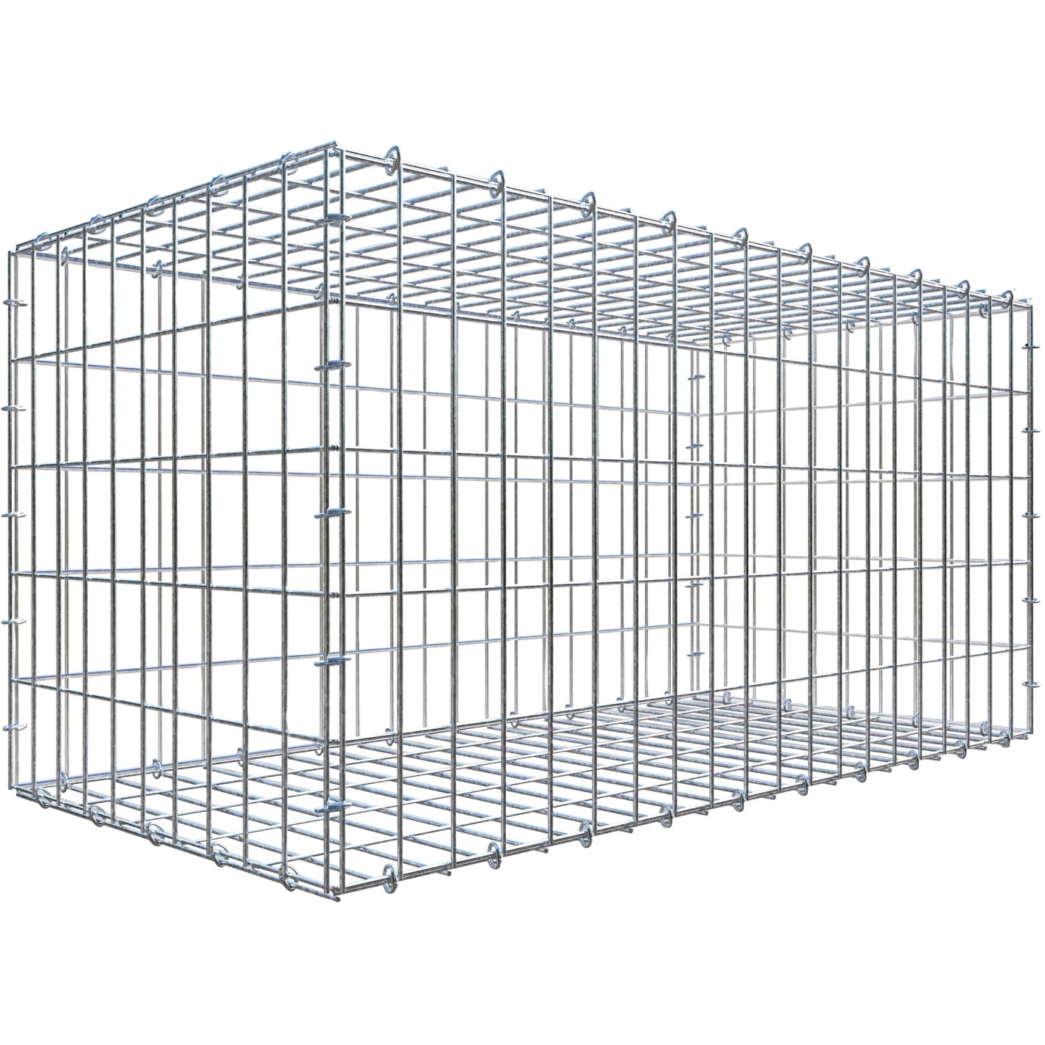 Gabiona C-Ring-Gabione 50 x 100 x 50 cm Maschenw 5 x 10 cm