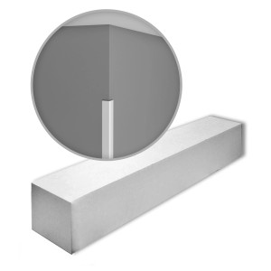 ORAC DECOR CX134 AXXENT Zierleisten Set, 32 weiße Stuckleisten (64 m), Detailaufnahme Ecke.