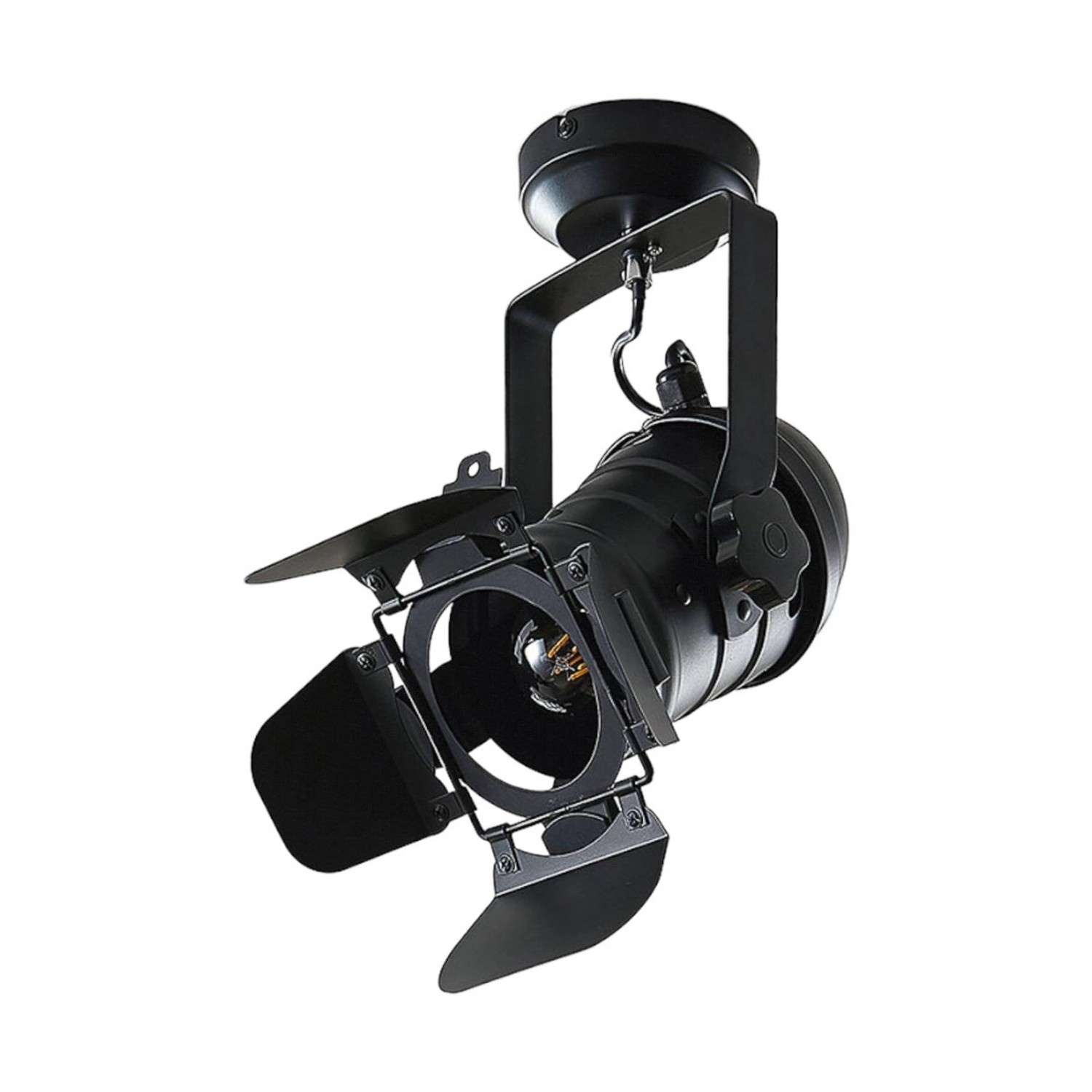 Lindby Deckenlampe Tilen 9624403 in Schwarz aus Metall 1-flammig E27 Wohnzimmerleuchte