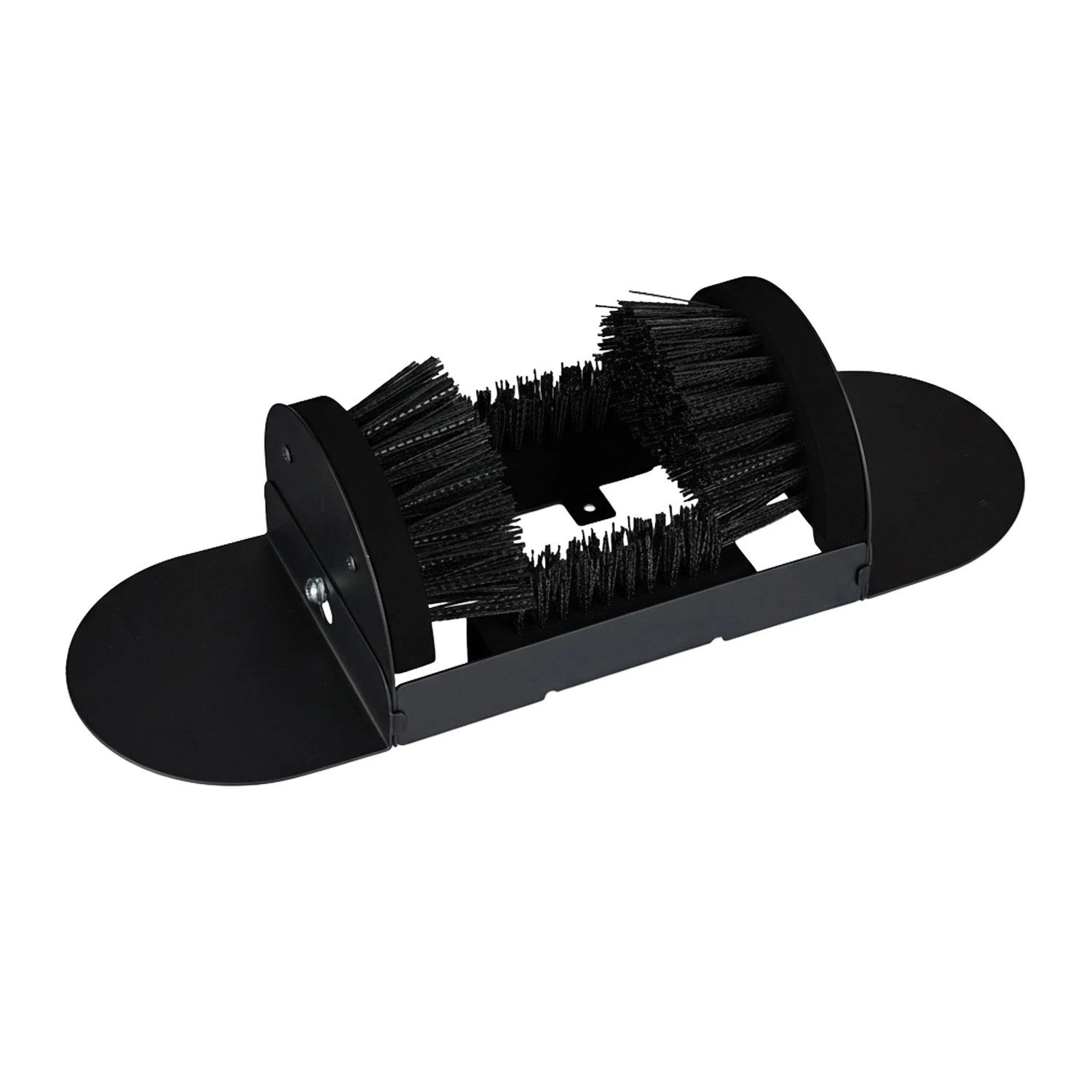 Relaxdays Schuhabstreifer Holz Schwarz Rutschfest 11,5 cm x 23 cm x 15 cm 1,7 kg