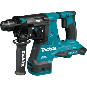 Makita Akku-Kombihammer DHR280ZJ Solo im Koffer, blau-schwarz, mit Zusatzhandgriff.