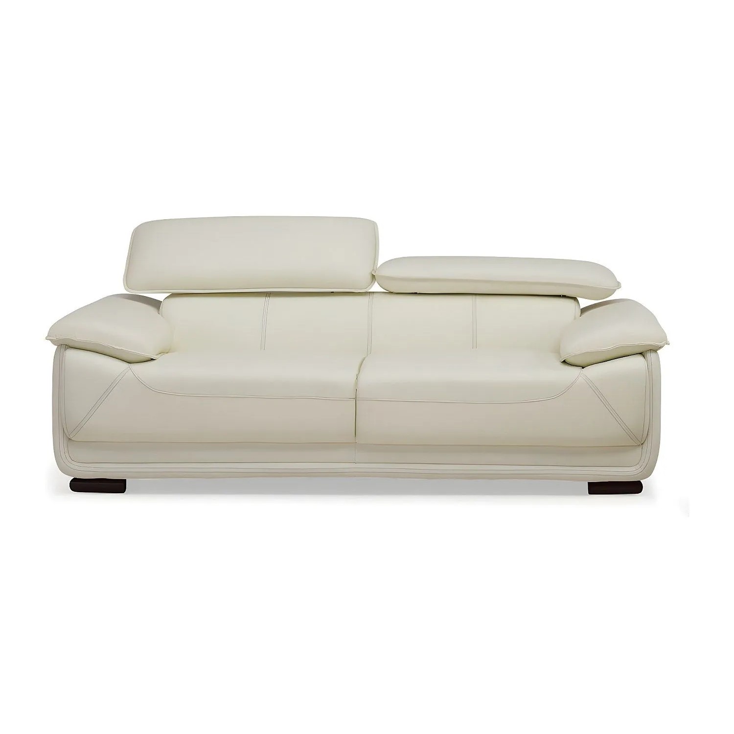 Vente-unique Sofa Ohne Schlafmöglichkeit Macelo Elfenbeinfarben 204 cm