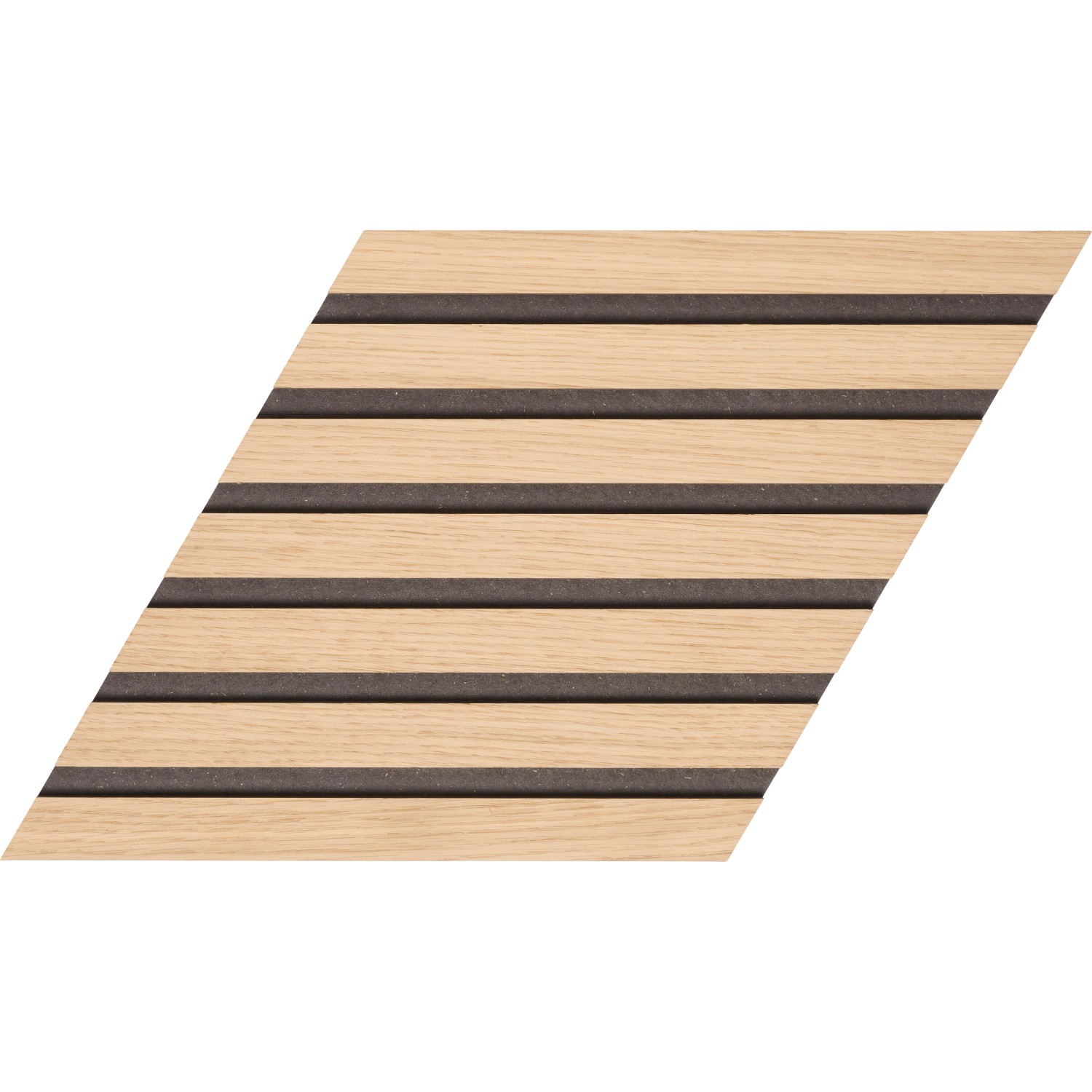 Denpanels Akustikpaneel Raute 46 cm x 26,5 cm x 1 cm Eiche Natur 3 Stück FSC®