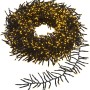 LED-Büschellichterkette mit 1920 warmweißen LEDs und schwarzem Kabel, 19,5 m lang.