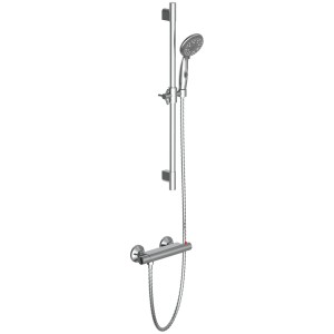 Aqua2Save Brausestangenset mit Thermostatarmatur, verchromt.