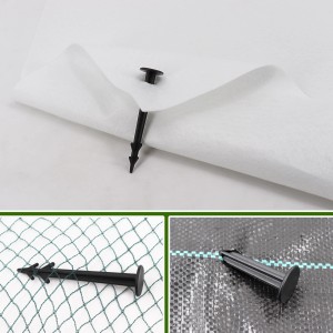 Aquagart Erdanker 150er Set zur Befestigung von Unkrautvlies, Gartenvlies und Bodengewebe.