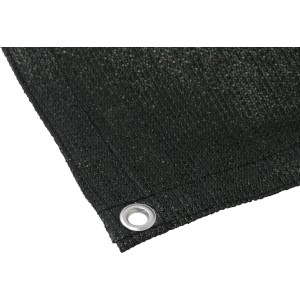 Anthrazitfarbene Noor Balkonblende 90x300cm mit Ösen für einfachen Sichtschutz.