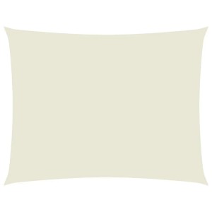 vidaXL Sonnensegel Oxford-Gewebe Rechteckig 3,5x4,5 m Creme 135214
