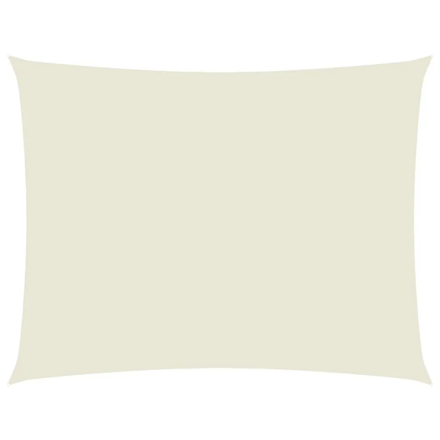 vidaXL Sonnensegel Oxford-Gewebe Rechteckig 3,5x4,5 m Creme 135214