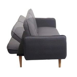 MCW Schlafsofa J18 in Anthrazit-Grau mit verstellbarer Rückenlehne und Schlaffunktion.