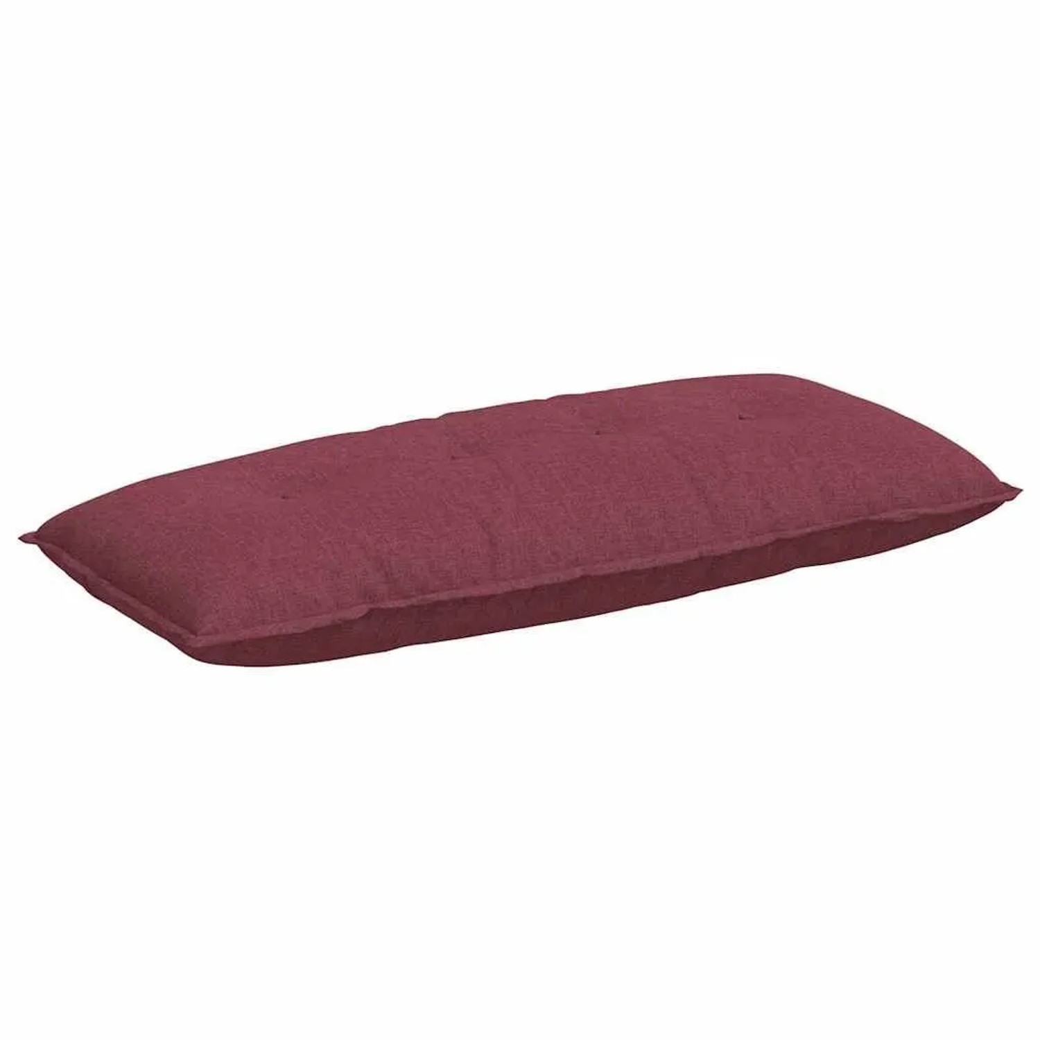 vidaXL Rückenkissen Weinrot 120 x 19 x 50 cm Stoff 42014790