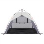 vidaXL Strandzelt 3 Personen Grau Quick Release Wasserdicht 4005316_6