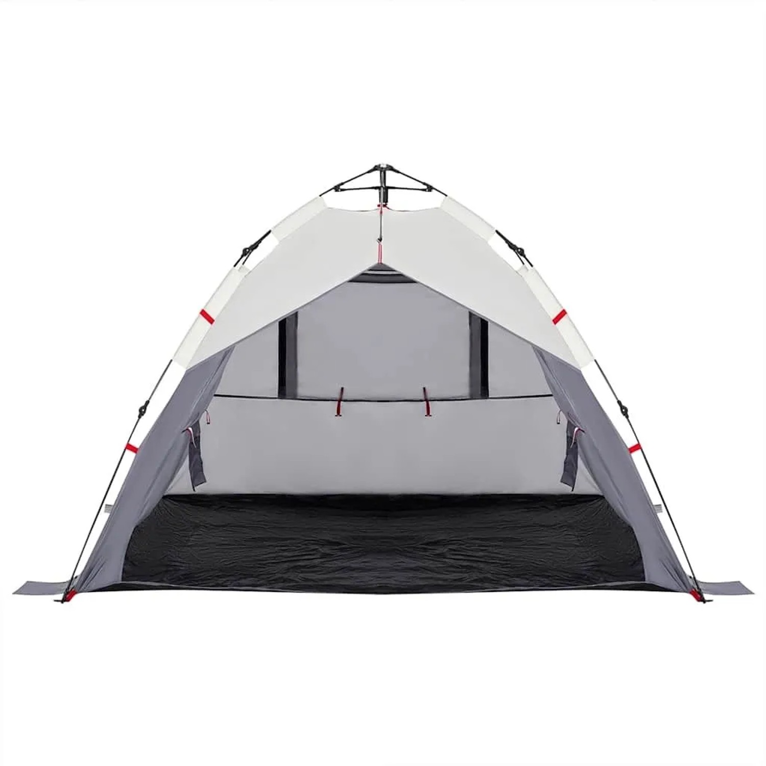 vidaXL Strandzelt 3 Personen Grau Quick Release Wasserdicht 4005316_6