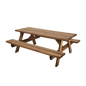Kordo Picknicktisch aus Holz für 6-8 Personen, ideal für den Garten.