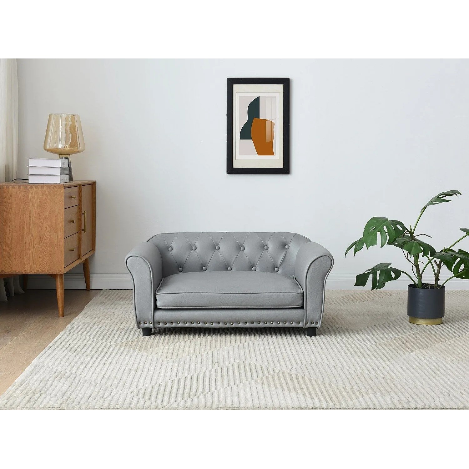 Vente-unique Schlafplatz Für Tiere Galiama Grau 94 cm_2