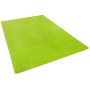 Grasgrüner Snapstyle Teppich Joy Velours, 133x133cm, Kurzflorteppich.