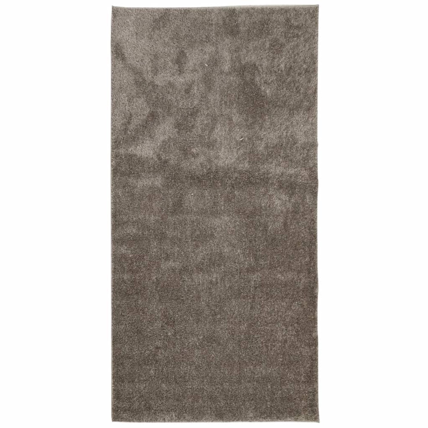 vidaXL Teppich Istan Hochflor Glänzend Grau 100x200 Cm 1932665 günstig online kaufen