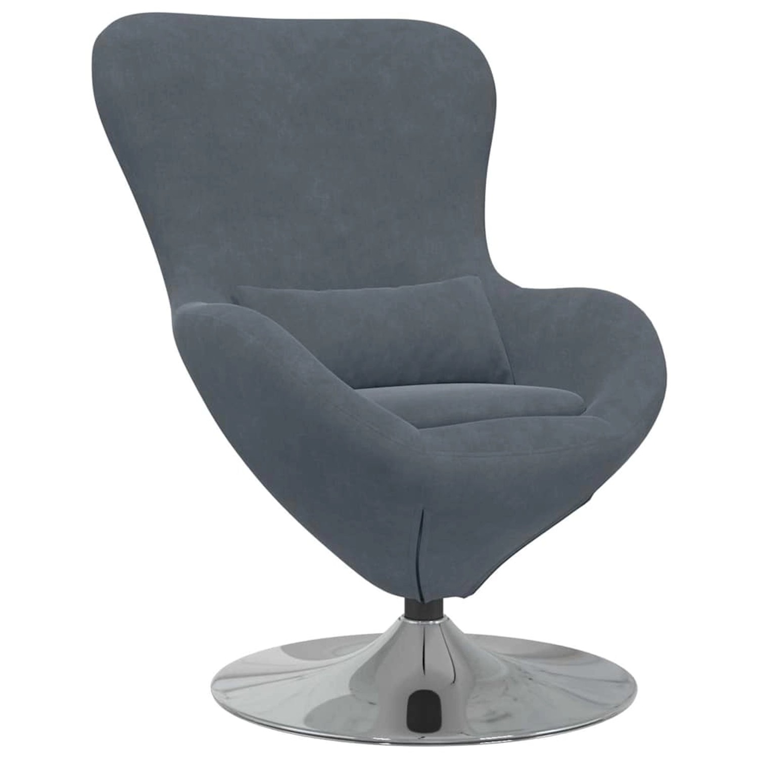 vidaXL Eiersessel Dunkelgrau 63 x 73 x 90 cm Samt 42002725 günstig online kaufen