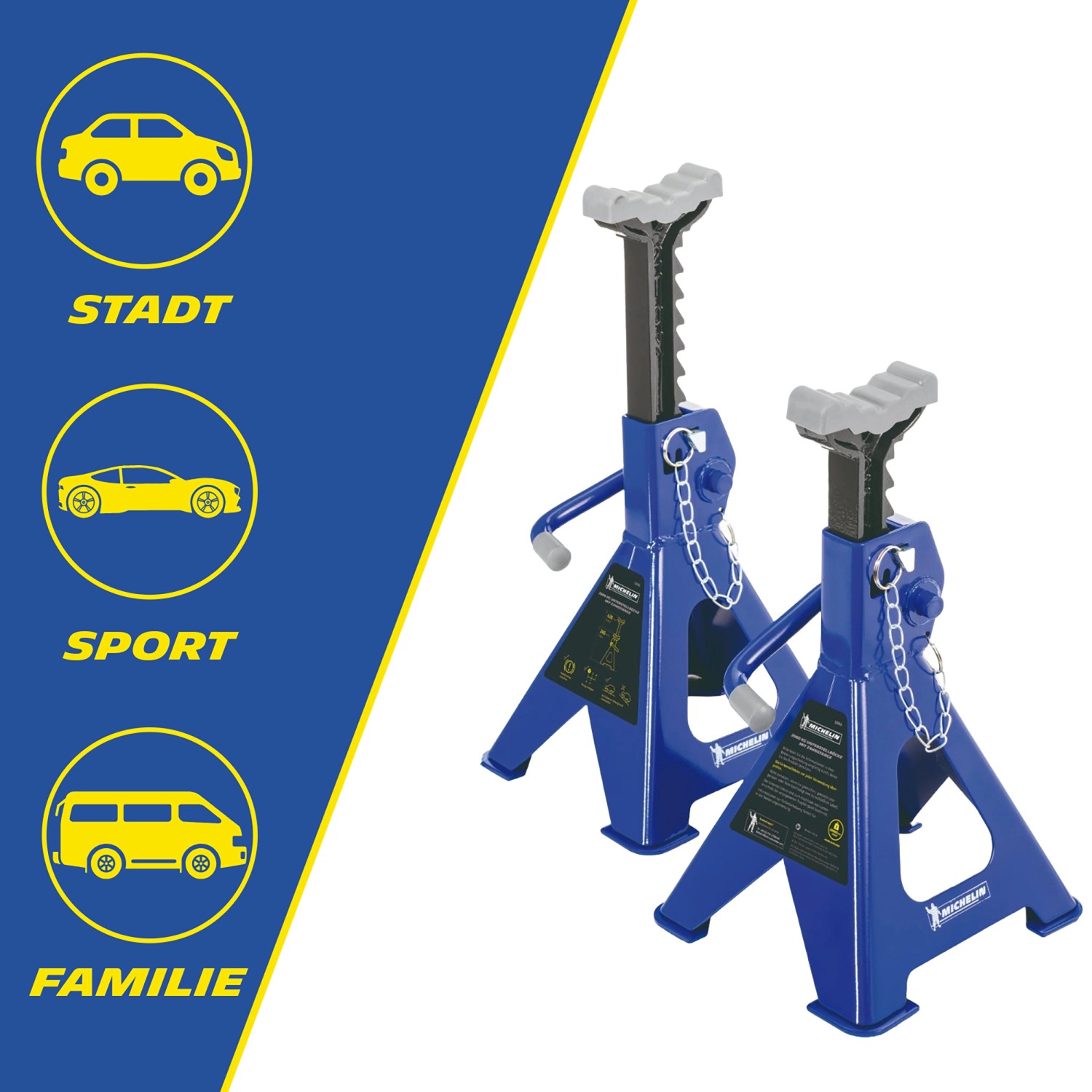 Michelin Unterstellbock 2.000 kg 9-stufig Höhenverstellbar_6