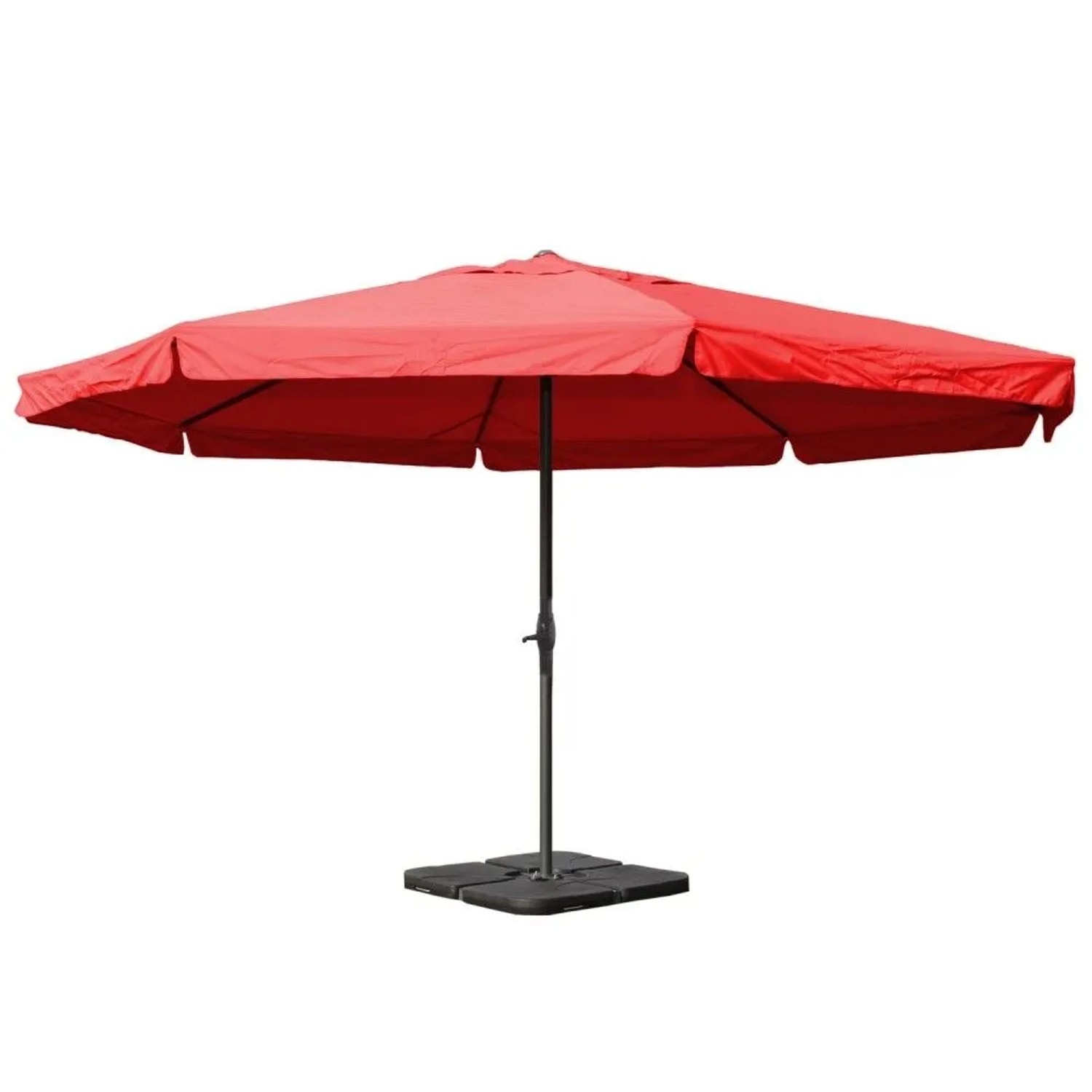 MCW Sonnenschirm Carpi Pro Ø5m Bordeaux mit Ständer
