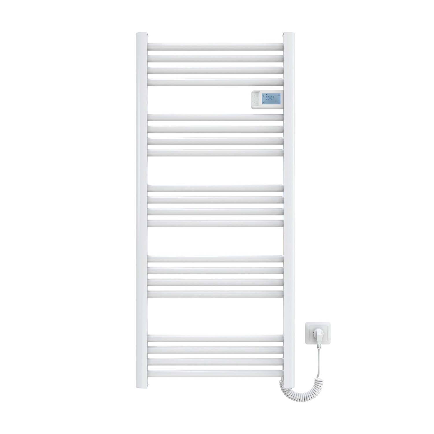 Emke Handtuchwärmer Elektrisch 120x54cm 600W Weiß Heizkörper mit Thermostat günstig online kaufen