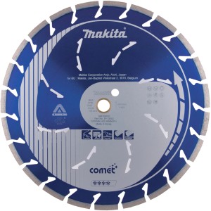 Makita Diamantscheibe Comet, 350 mm, für Winkelschleifer. Zum Schneiden von Beton, Ziegel und Stein.