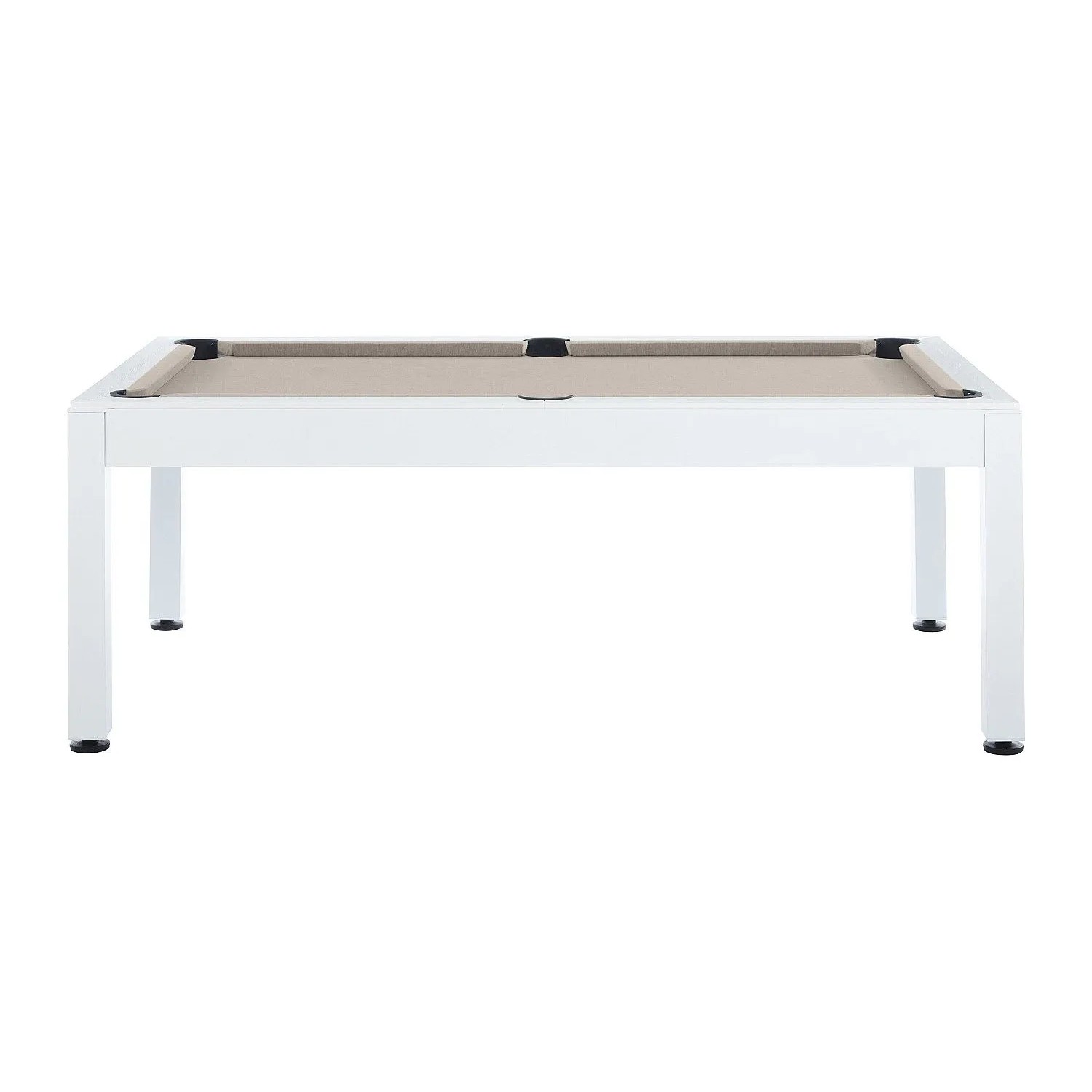 Vente-unique Billardtisch Stazio Schwarz  Taupe  Weiß 213.4 cm