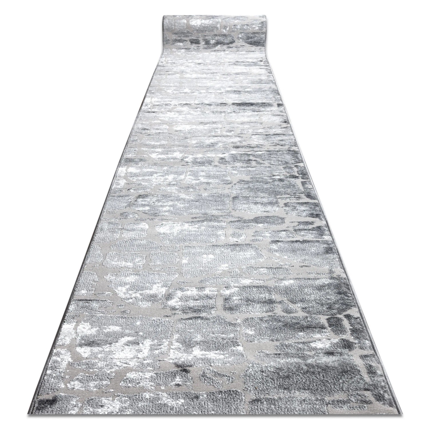 RugsX Läufer Strukturell Mefe Grau 70cm 170cm