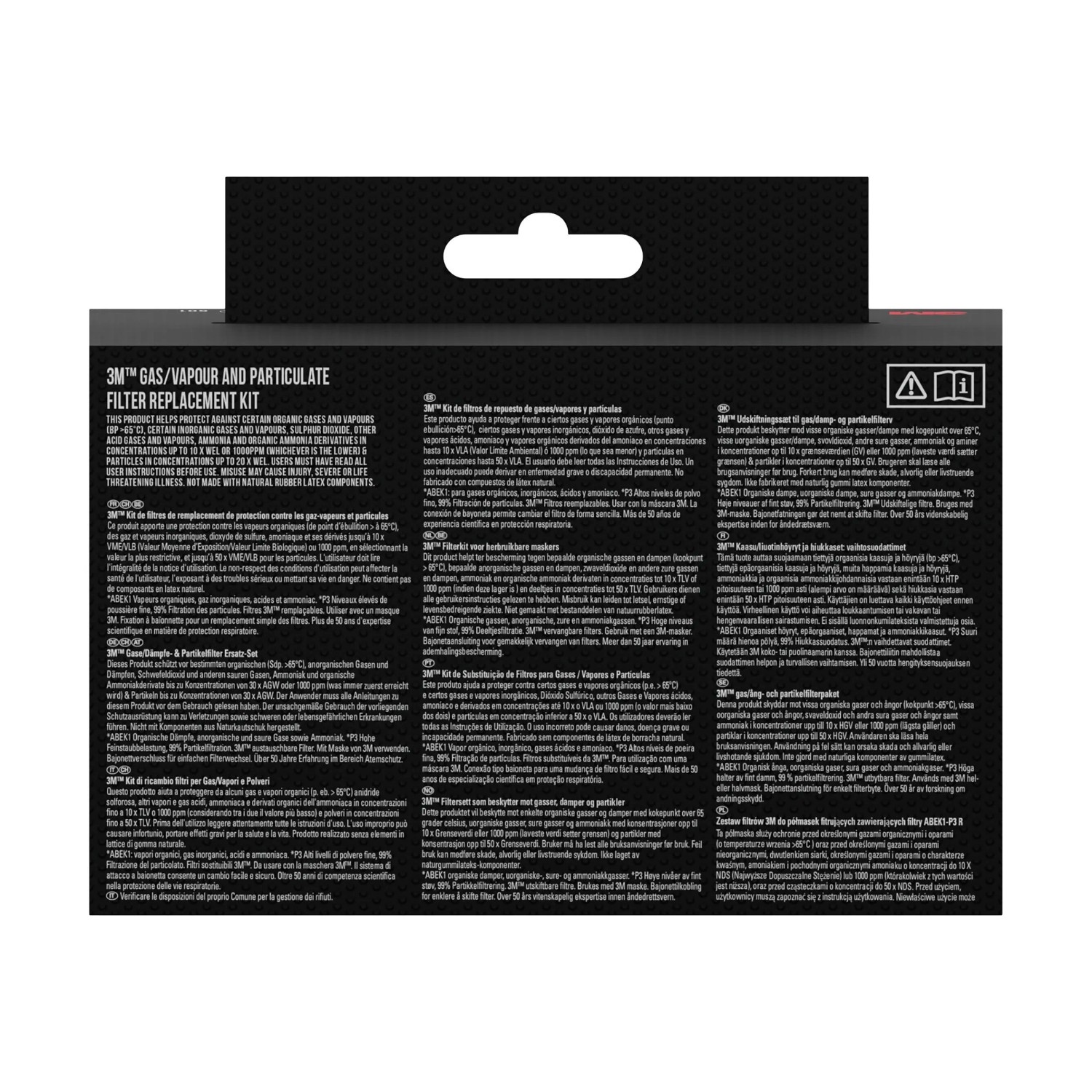 3M Pestizid-Filterkit 6004BC1 ABEK1P3 für Atemschutzmasken, zum Schutz vor Dämpfen und Feinstaub.