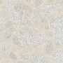 A.S. Création Vliestapete mit Blumenmuster in Beige und Weiß.