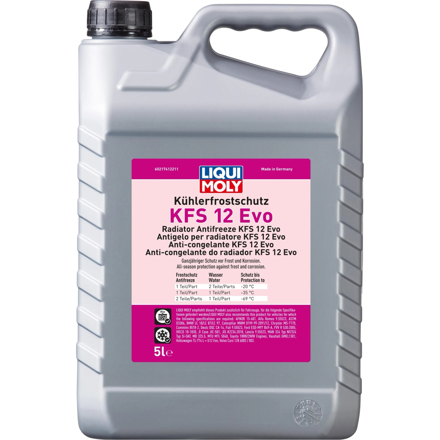 Liqui Moly Kühlerfrostschutz KFS 12 Evo 5 l