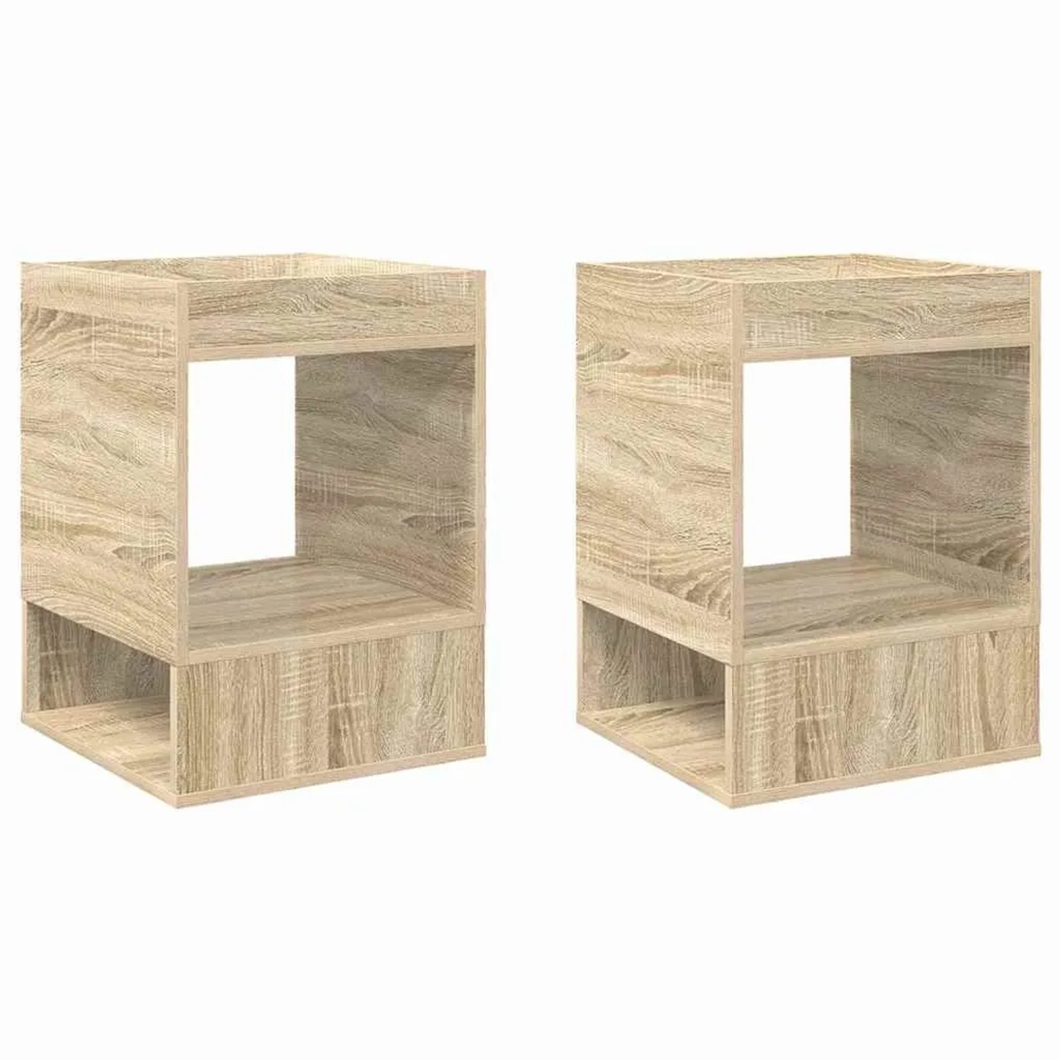 vidaXL Beistelltisch 2 Stk Sonoma-Eiche 40 x 40 x 56 cm Holzwerkstoff 890949
