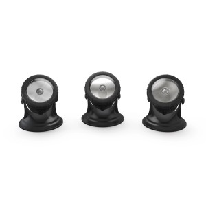 Pontec PondoStar LED Warm 3er-Set, Teichbeleuchtung für Unter- und Überwasser, schwenkbar.