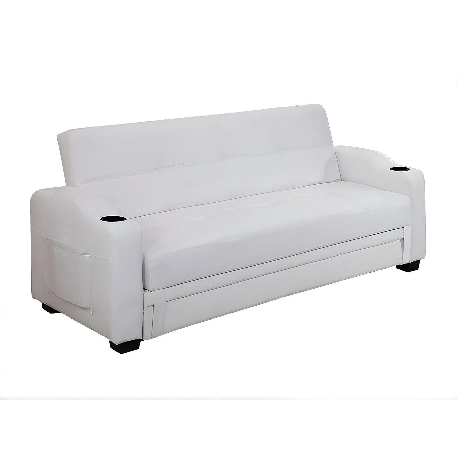 Vente-unique Schlafsofa Mirella Weiß 197 cm