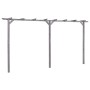 DELUKE Pergola Aus Holz LURV Grau 4x2m Kiefernholz Rankhilfe Pergola Holz Bausatz Freistehend Gartendeko Gartenbogen Gartenpergola