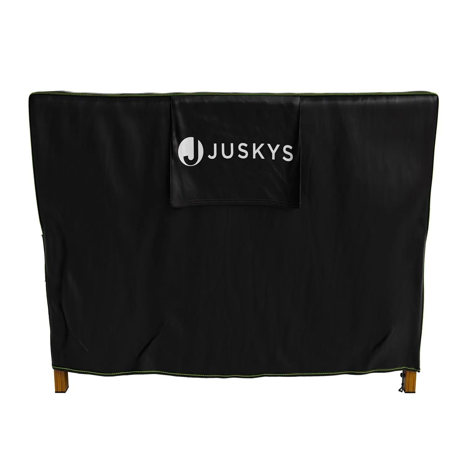 Schwarze Juskys Gartenmöbel Abdeckung CoverSafe Pro 170x95x75 cm für Gartentisch.