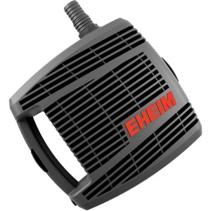 Eheim Flow3500 Teichpumpe, grau, mit Tragegriff und Eheim Logo für Teichfilter und Bachläufe.