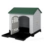 Costway Wetterfestes Hundehaus Grün 75 x 57 x 68 cm