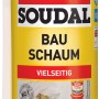 Soudal Bauschaum B2 mit Genius Gun, 500ml Dose für präzise Dosierung und Wiederverwendung.