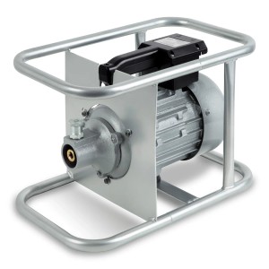 EBERTH Betonrüttler 1500W mit 45mm Rüttelflasche und 6m Schlauch für Baumaschinen.