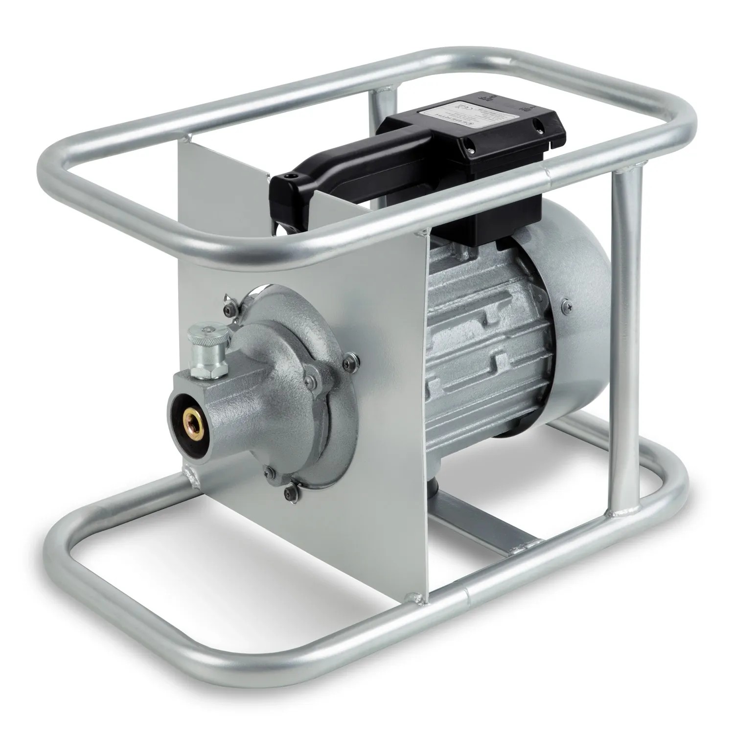 EBERTH Betonrüttler 1500W mit 45mm Rüttelflasche und 6m Schlauch für Baumaschinen.