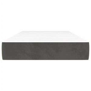 vidaXL Taschenfederkernmatratze Dunkelgrau 100x200x20 cm Samt 347749